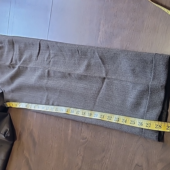 Vintage 90s Talbots petites Brown wool tweed High waisted pants Made in … - Picture 10 of 17